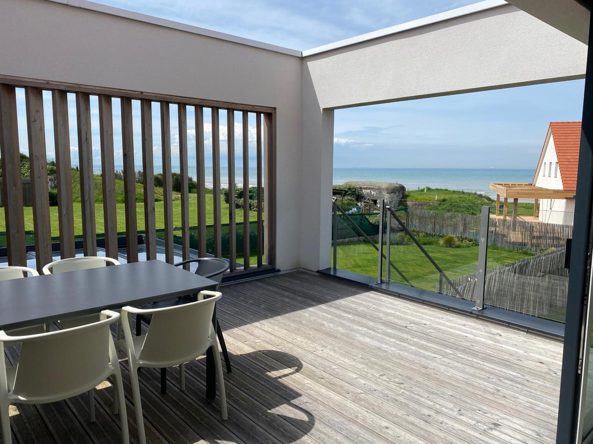 B&B Sangatte-Calais - Terrasse Vue Mer - 2 Min A Pied De La Plage Exteriör bild